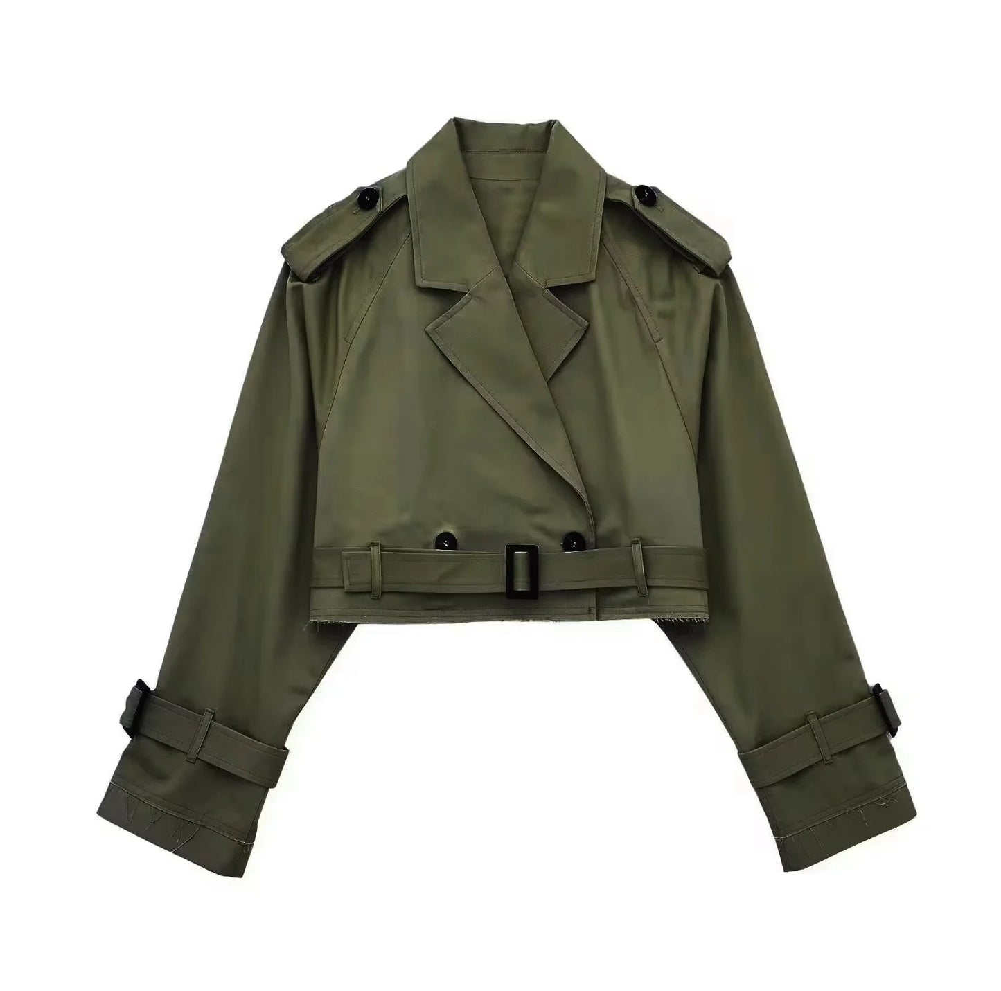 A European And American Style Women's Short Cut Windbreaker free delivery