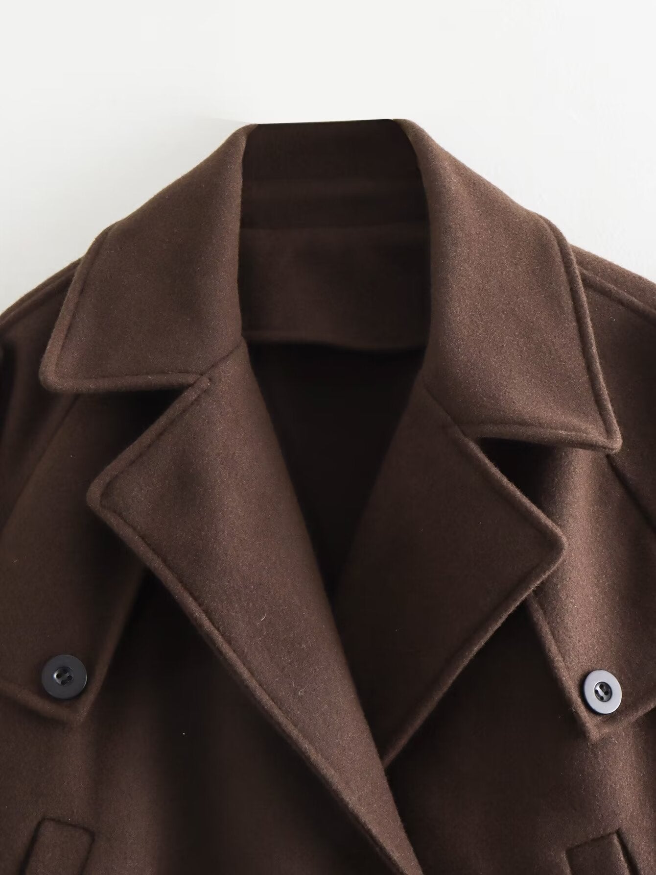 Women's Lapel Belt Top Long Sleeve free delivery