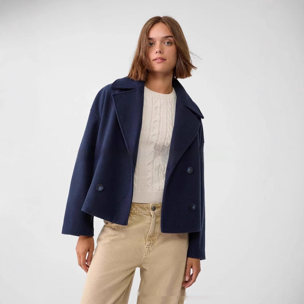 Foreign Trade European And American Women's Clothing Long Sleeve Coat Overcoat free delivery