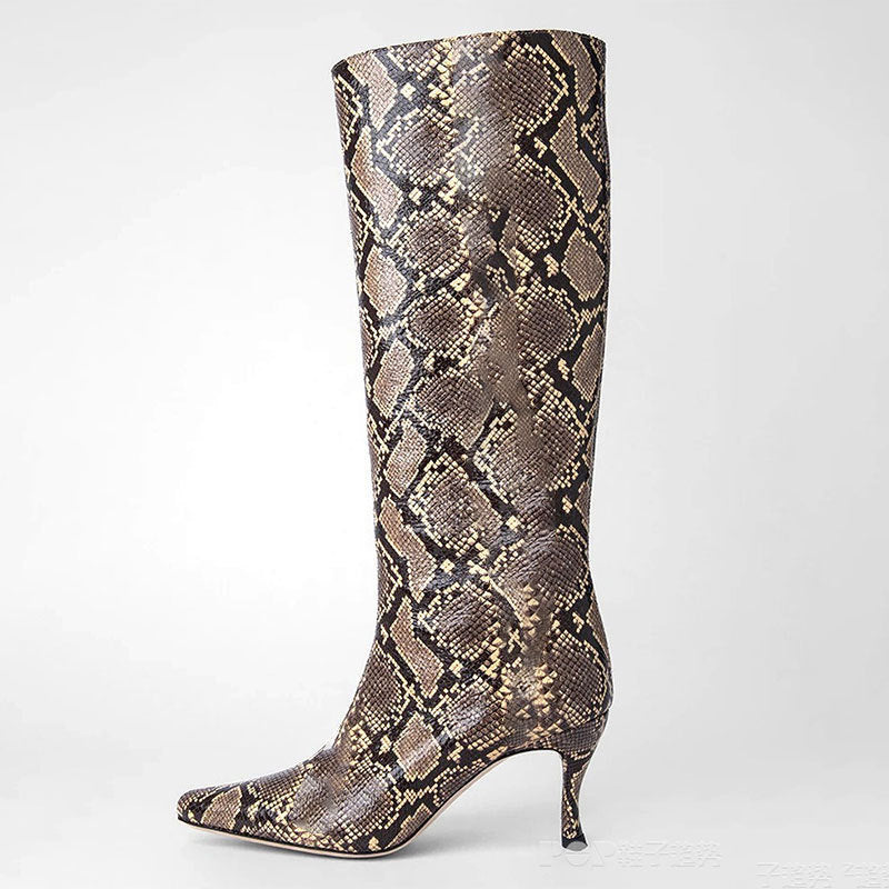 A New Style Square Head Cowboy Boot Women free delivery