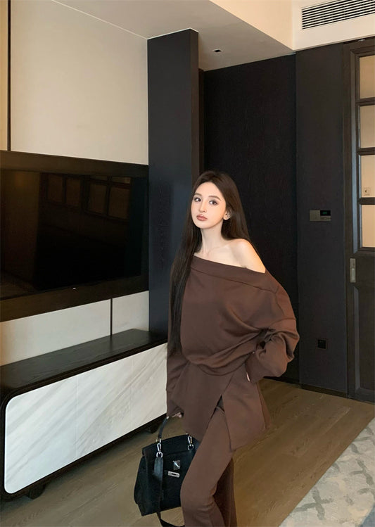 A Top Bootcut Pants Fashion Suit free delivery