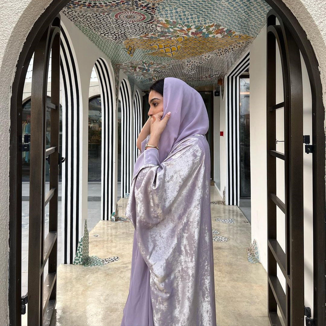 A Muslim Fashion Bronzing Robe Abaya Outer Wear free delivery