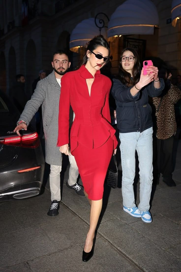 A Kendall Jenner Autumn Fashion Style Elegant Slim Stand Collar Cardigan Suit free delivery