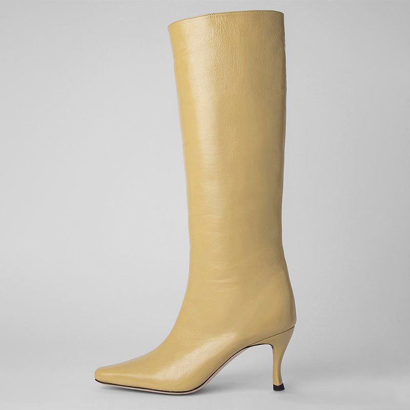 A New Style Square Head Cowboy Boot Women free delivery