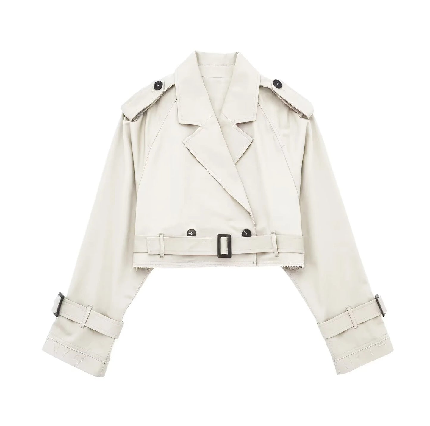 A European And American Style Women's Short Cut Windbreaker free delivery