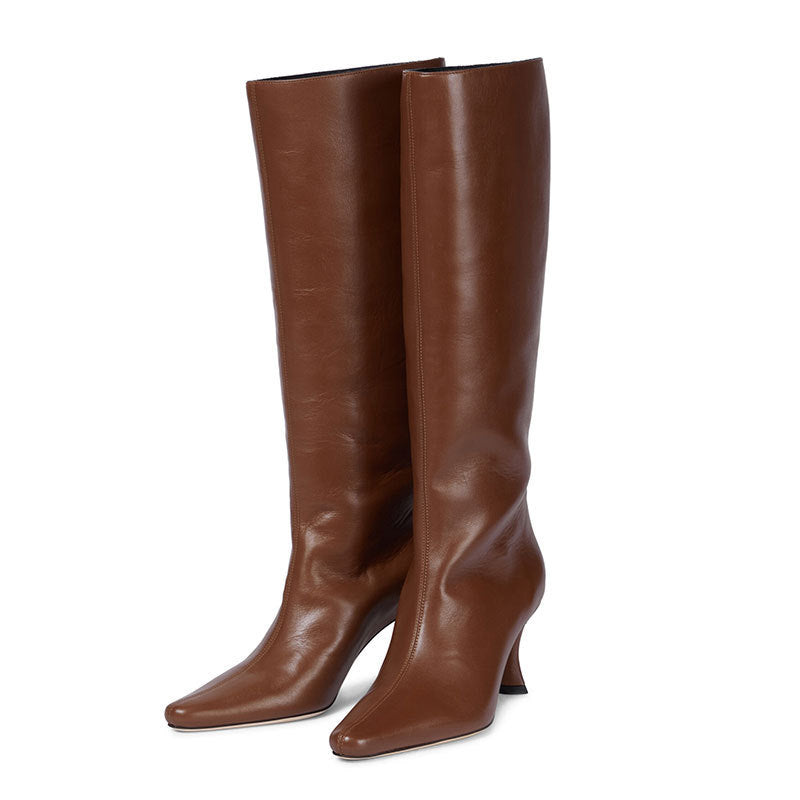 A New Style Square Head Cowboy Boot Women free delivery