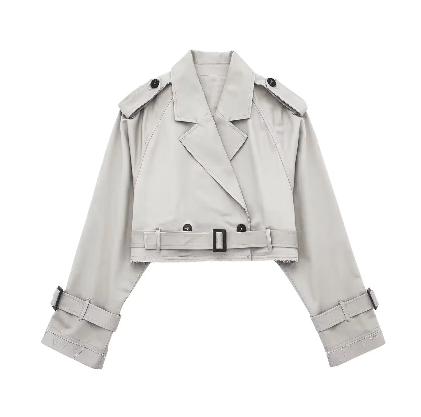 A European And American Style Women's Short Cut Windbreaker free delivery
